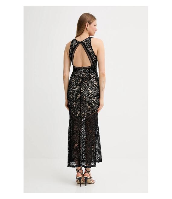 Φόρεμα Guess CHRISTEL χρώμα: μαύρο, W5GK37 KCS90