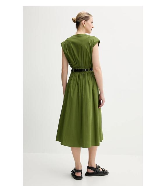 Φόρεμα MICHAEL Michael Kors χρώμα: πράσινο, MS5830KF4C