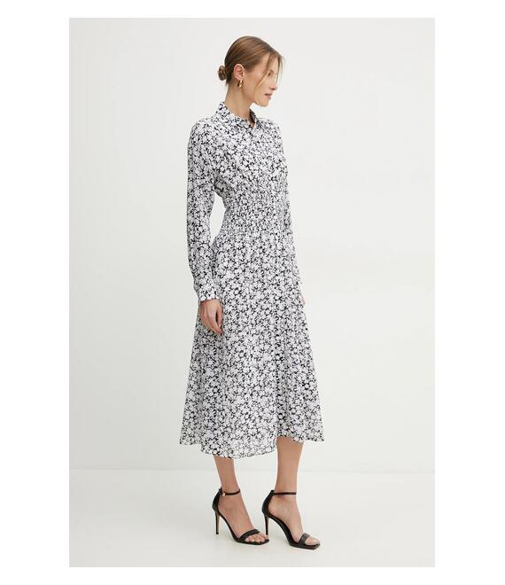 Φόρεμα MICHAEL Michael Kors χρώμα: μαύρο, MS5830BGRX