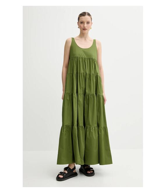 Φόρεμα MICHAEL Michael Kors χρώμα: πράσινο, MS582WLF4C