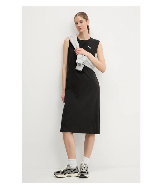Φόρεμα Puma χρώμα: μαύρο, 685643