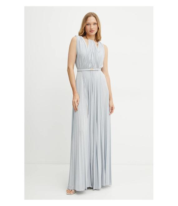 Φόρεμα Elisabetta Franchi χρώμα: μπλε, ABR2152E2
