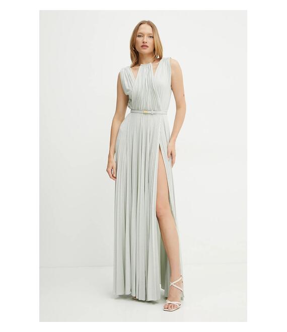 Φόρεμα Elisabetta Franchi χρώμα: τιρκουάζ, ABR2152E2