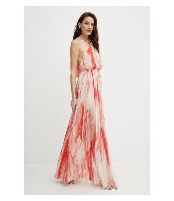 Φόρεμα Elisabetta Franchi χρώμα: ροζ, ABR4752E2