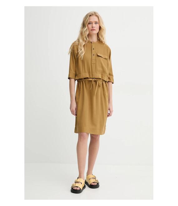 Φόρεμα G-Star Raw χρώμα: κίτρινο, D26023-D522