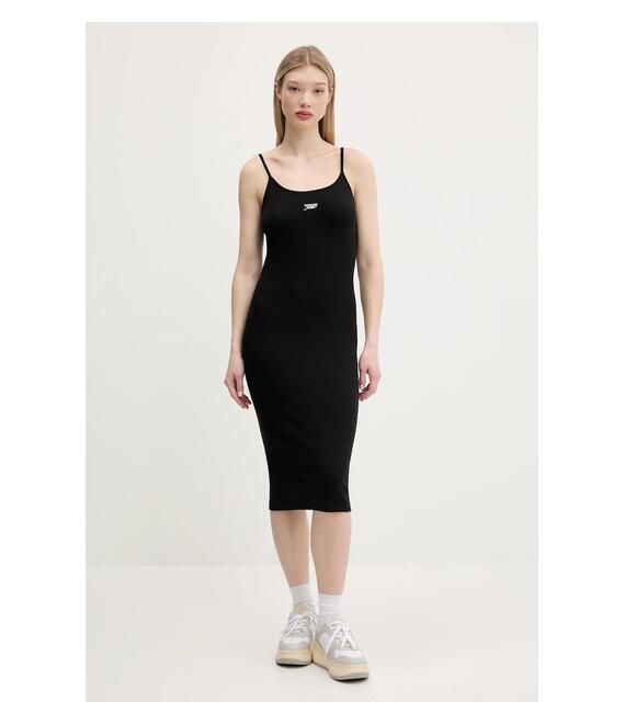 Φόρεμα Tommy Jeans χρώμα: μαύρο, DW0DW20330