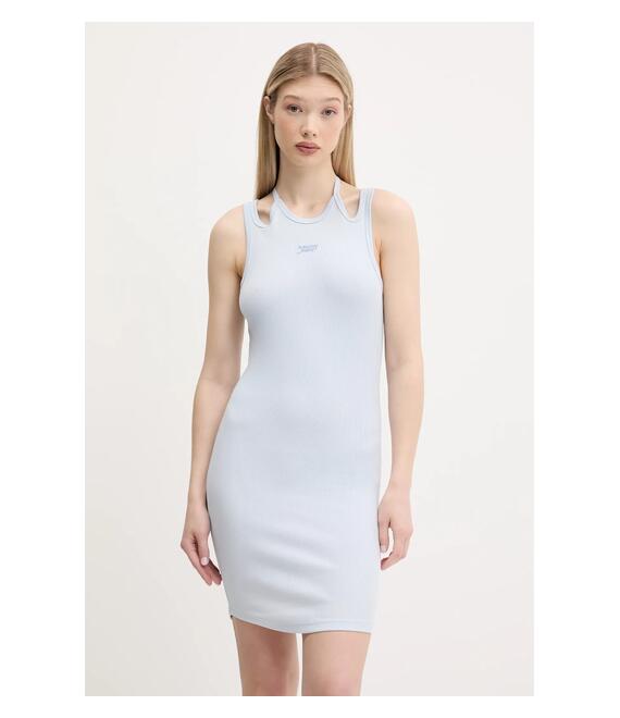Φόρεμα Tommy Jeans χρώμα: μπλε, DW0DW20331