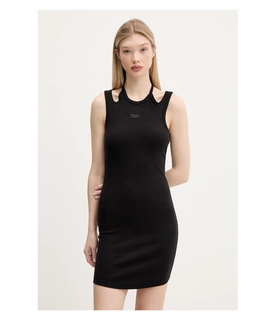 Φόρεμα Tommy Jeans χρώμα: μαύρο, DW0DW20331