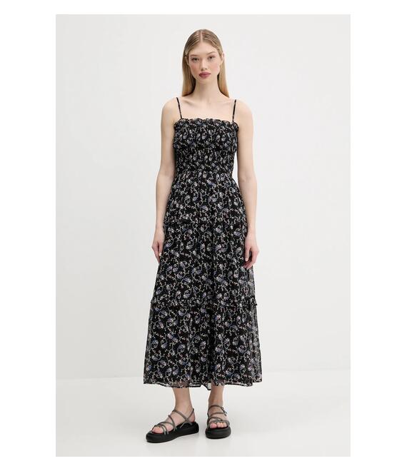 Φόρεμα Tommy Jeans χρώμα: μαύρο, DW0DW20339