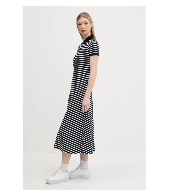 Φόρεμα Tommy Jeans χρώμα: ναυτικό μπλε, DW0DW20383