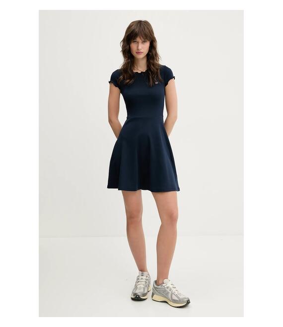 Φόρεμα Tommy Jeans χρώμα: ναυτικό μπλε, DW0DW20614