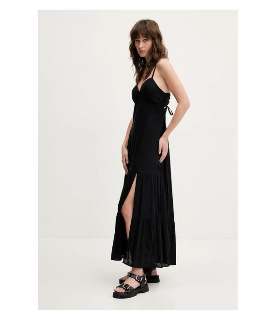 Φόρεμα Hollister Co. χρώμα: μαύρο, KI359-5037