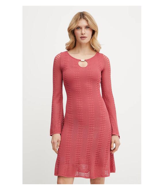 Φόρεμα Marciano Guess EMMA χρώμα: ροζ, 5GGK46 5869Z