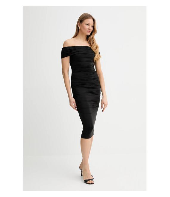 Φόρεμα Marciano Guess ALVA χρώμα: μαύρο, 5GGK39 6259A
