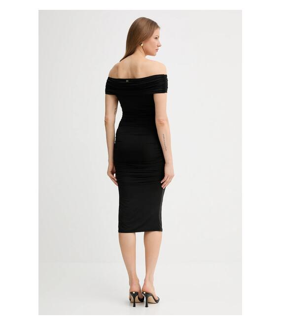 Φόρεμα Marciano Guess ALVA χρώμα: μαύρο, 5GGK39 6259A