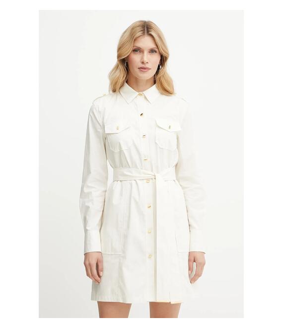 Φόρεμα Marciano Guess PAT χρώμα: μπεζ, 5GGK42 7315A