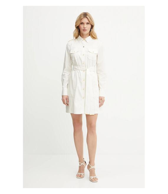 Φόρεμα Marciano Guess PAT χρώμα: μπεζ, 5GGK42 7315A
