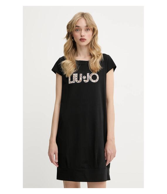 Φόρεμα Liu Jo χρώμα: μαύρο, VA5194.JS003