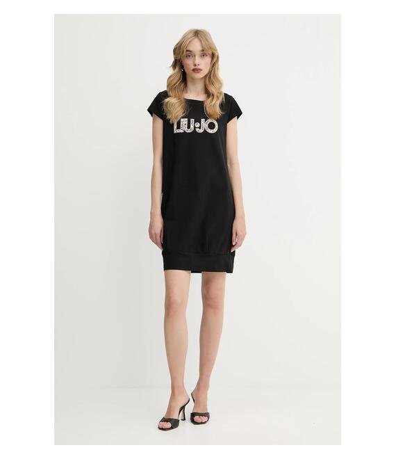Φόρεμα Liu Jo χρώμα: μαύρο, VA5194.JS003
