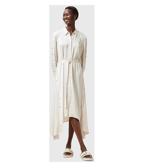 Φόρεμα AllSaints LEXI χρώμα: άσπρο, W036DC