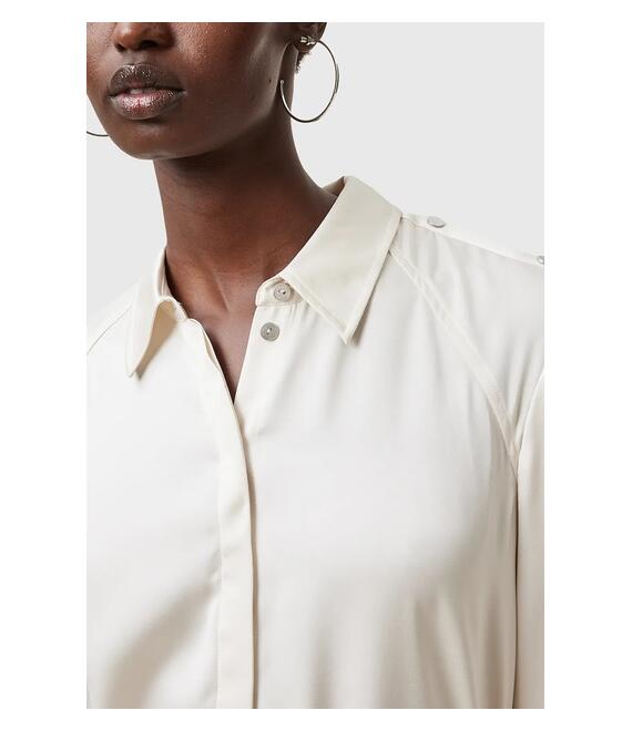 Φόρεμα AllSaints LEXI χρώμα: άσπρο, W036DC