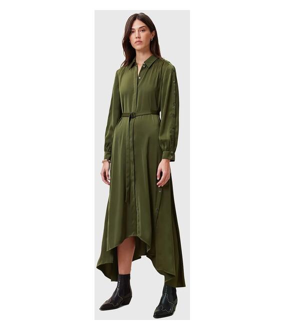 Φόρεμα AllSaints LEXI χρώμα: πράσινο, W036DC