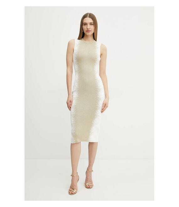 Φόρεμα Herve Leger Ruby χρώμα: χρυσαφί, CBI8498804