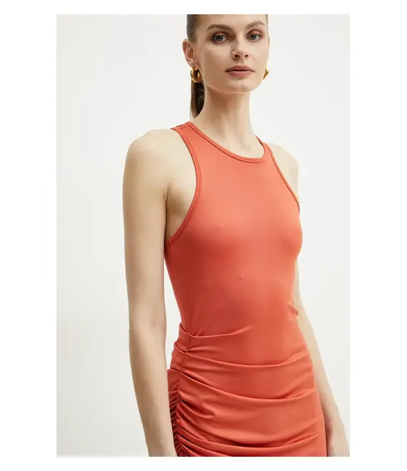 Φόρεμα Victoria Beckham χρώμα: πορτοκαλί, 1225JDR006253A