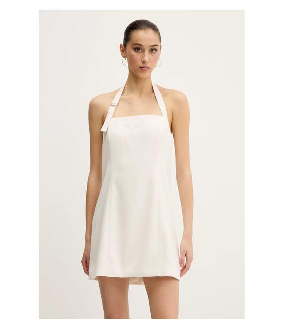 Φόρεμα Abercrombie & Fitch χρώμα: μπεζ, KI159-5487
