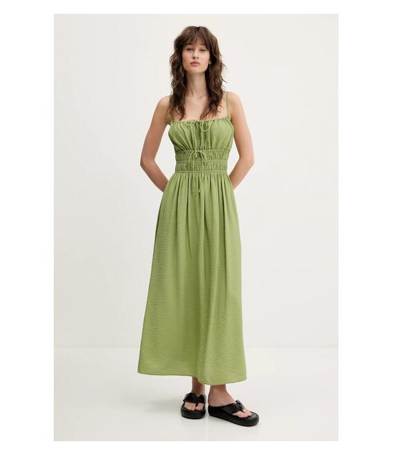 Φόρεμα Abercrombie & Fitch χρώμα: πράσινο, KI159-5571