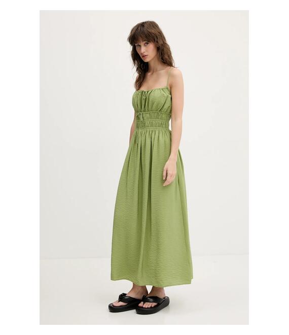 Φόρεμα Abercrombie & Fitch χρώμα: πράσινο, KI159-5571