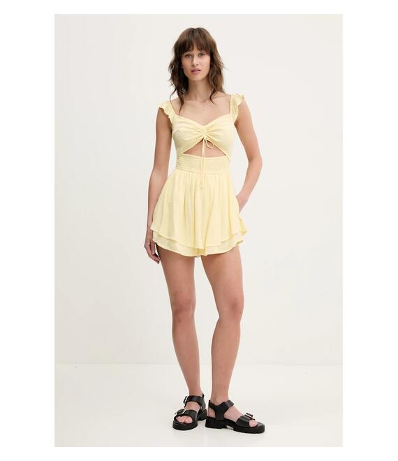 Ολόσωμη φόρμα Hollister Co. χρώμα: κίτρινο, KI359-5034