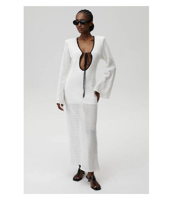 Βαμβακερό φόρεμα Undress Code Venice Dress χρώμα: άσπρο, 902