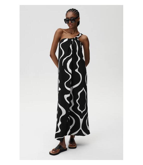 Φόρεμα από λινό μείγμα Undress Code Theia Dress χρώμα: πολύχρωμο, 903