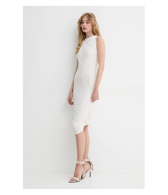 Φόρεμα Rick Owens Lilies χρώμα: μπεζ, LI01E4519CVI