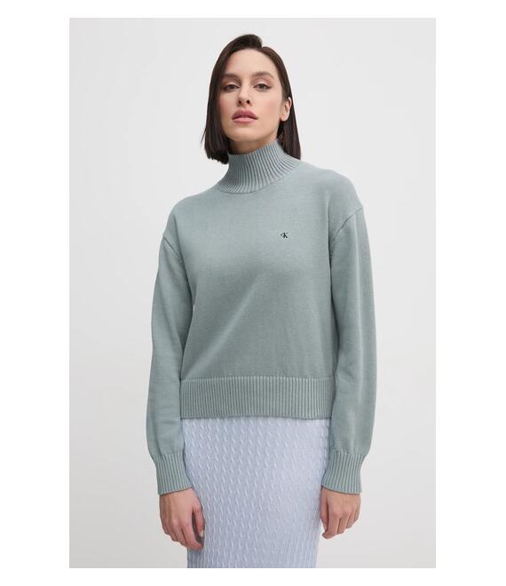 Βαμβακερό πουλόβερ Calvin Klein Jeans χρώμα: γκρι, J20J224806