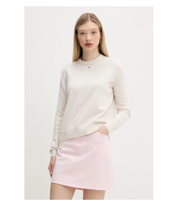 Βαμβακερό πουλόβερ Tommy Jeans χρώμα: μπλε, DW0DW20159