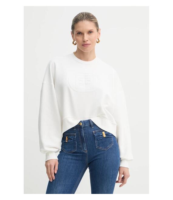 Μπλούζα Elisabetta Franchi χρώμα: μπεζ, MD00551E2