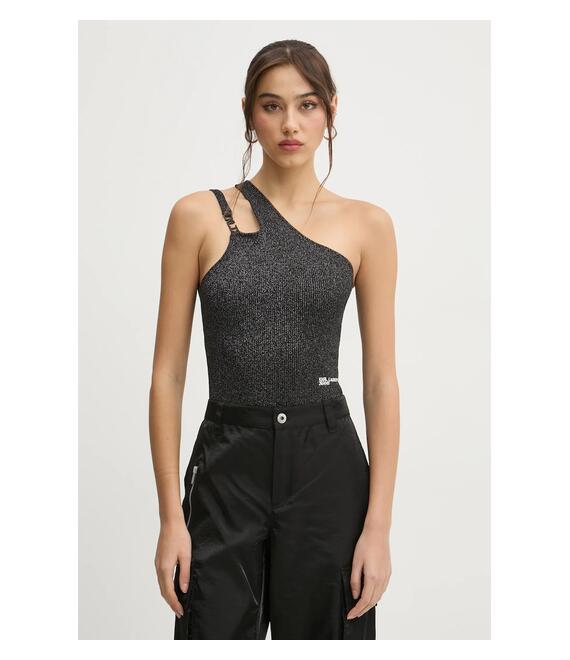 Top Karl Lagerfeld Jeans χρώμα: μαύρο, A1W18028