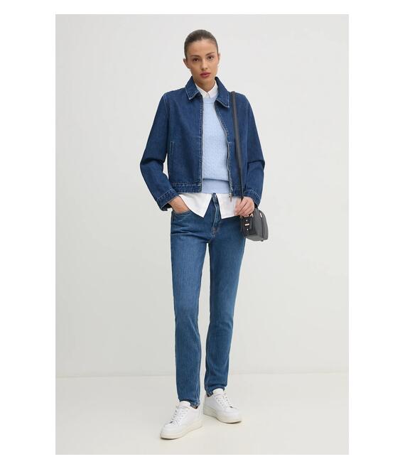 Μάλλινο γιλέκο Tommy Hilfiger χρώμα: μπλε, WW0WW43956