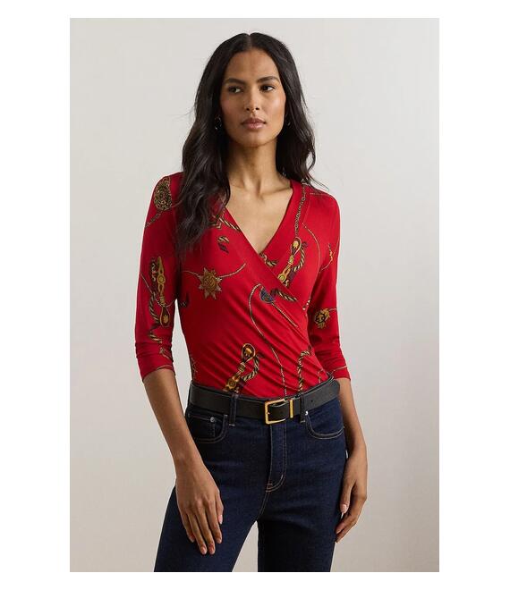 Μπλουζάκι Lauren Ralph Lauren χρώμα: κόκκινο, 200957611