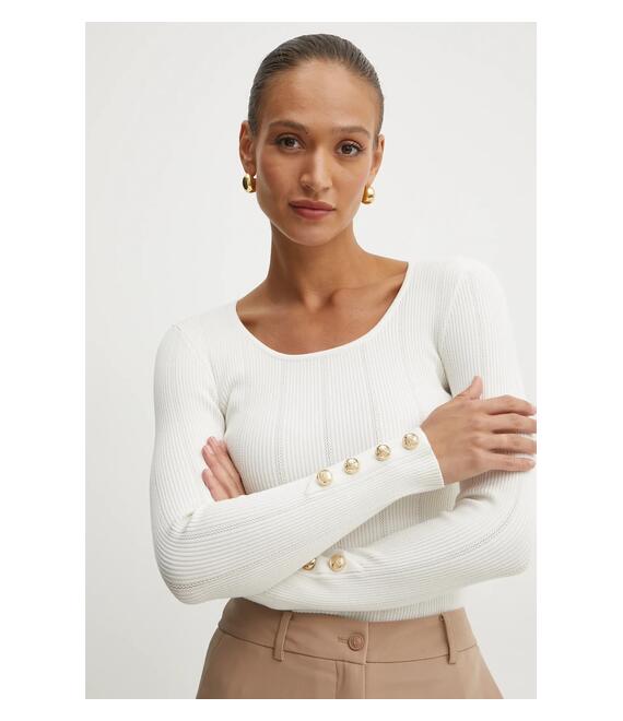 Πουλόβερ Marciano Guess GRACE χρώμα: μπεζ, 5RGR26 5810Z