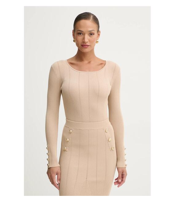 Πουλόβερ Marciano Guess GRACE χρώμα: μπεζ, 5RGR26 5810Z
