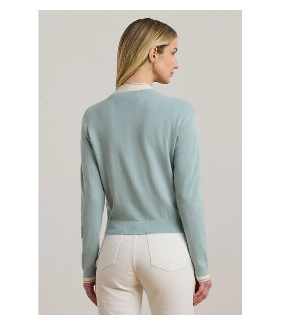 Πλεκτή ζακέτα Lauren Ralph Lauren χρώμα: μπλε, 200963660