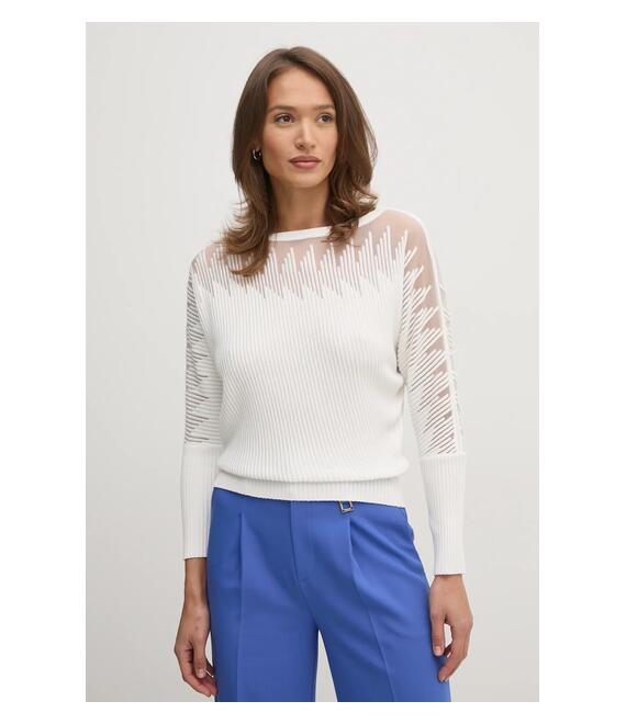 Πουλόβερ Dkny χρώμα: μπεζ, P4JSAT74