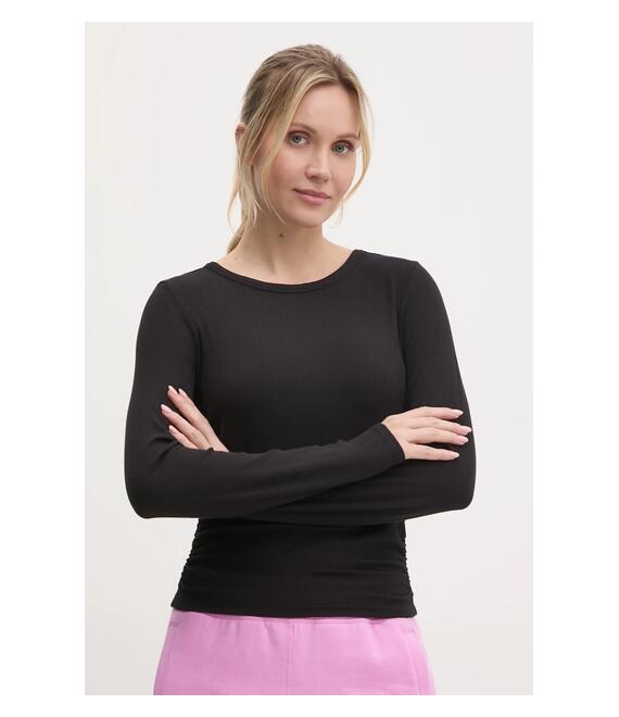 Μακρυμάνικο Dkny χρώμα: μαύρο, DP5T9985