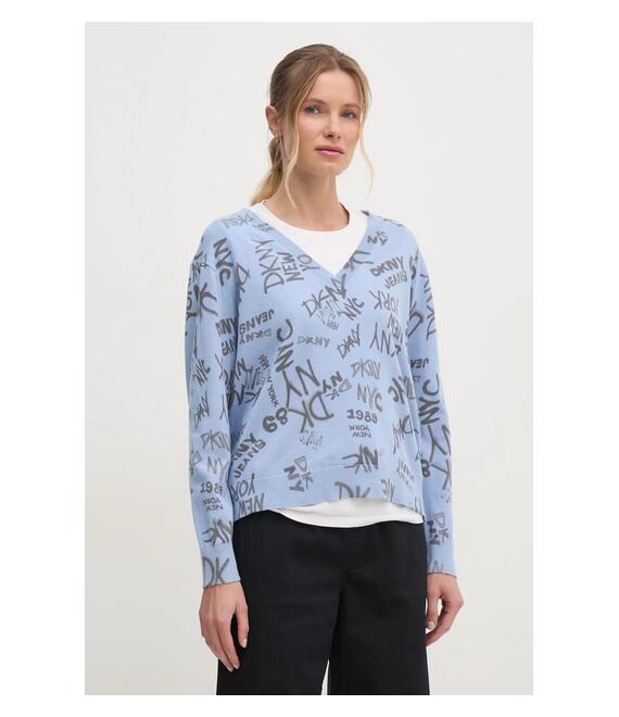 Πουλόβερ Dkny χρώμα: μπλε, DJ4R0470