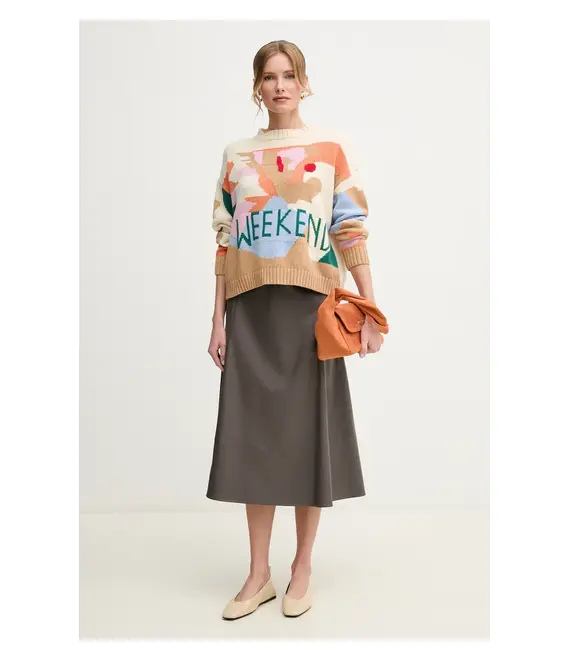 Πουλόβερ Weekend Max Mara χρώμα: μπεζ, 2515361181600