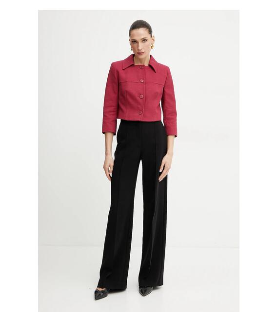 Βαμβακερό blazer Weekend Max Mara χρώμα: μπορντό, 2515041016600