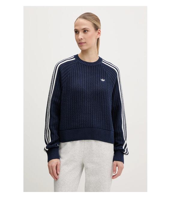 Πουλόβερ adidas Originals KNITTED CREW χρώμα: ναυτικό μπλε, JD0906